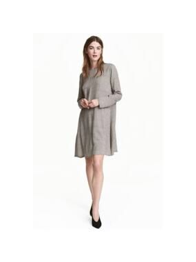 h&m draped mesh dress Women's Burgundy Draped mesh dress